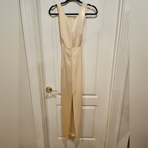 Ever Beauty 2 Toned Cream On Cream Size 4 Sleeveless Dress